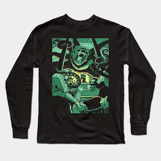 OCTO-BEAR Long Sleeve T-Shirt by Chris Taylor Illustration